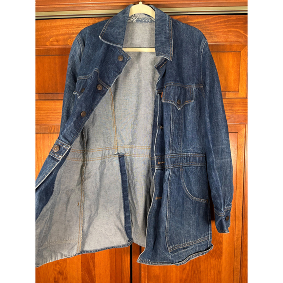 Vintage 70s Levi’s Orange Tab Denim Chore Coat USA Made Medium - Picture 13 of 14